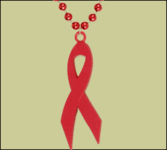 AIDS/HIV Awareness Beaded Necklace