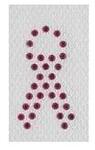 Red Ribbon Swarovski Crystal Tattoo