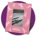 Pink Ribbon Picture Frame
