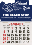 Thank You Magnetic Calendar with Pad