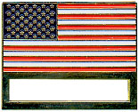 US Flag Badge Holder Pin