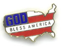 Patriotic Lapel Pins with your custom printed branding or personalized logo.