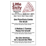 Jumbo Business Card Coupon Magnet