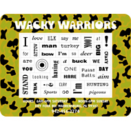 Camouflage Picture Frame Message Magnet