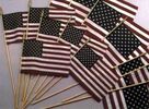 USA Flags with your custom printed branding or personalized logo.
