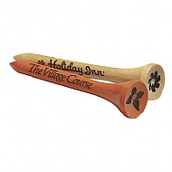 Wood Golf Tees with 1 Color Imprint