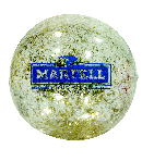 Inflatable Clear with Gold and Silver Glitter Beachball