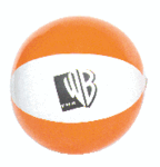 Inflatable Two-Color Orange/White Beachball