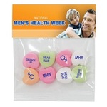 Custom Message Conversation Hearts in Header Bag