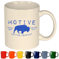 11 oz Vitrified C-Handle Mug - Restaurant Grade