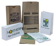 SOS Paper Shopping Bags - Natural Kraft or White