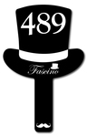 Top Hat / Magicians Hat Shaped Plastic Auction Paddles / Numbered Bidder Fans