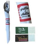 1.5" x 4.25" Paper Napkin Bands - Self-adhesive