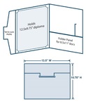 Presentation Folder with Diploma/Certificate Frame/Easel