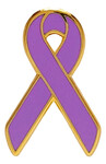 Purple Awareness Ribbons / Epilepsy Lapel Pins