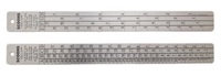 Ratio Mixing Ruler / Epoxy Test Panel in Stainless Steel or Aluminum