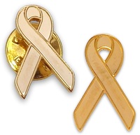 Gold Awareness / Support Ribbon Lapel Pin
