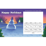 Snowman- Holiday Magnetic Calendar Perfcard... from ASI 68507 The Magnet Group