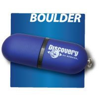 Boulder Smooth Ruberized Feel Memory Stick / USB Drive... from ASI 62124 iClick, Inc.