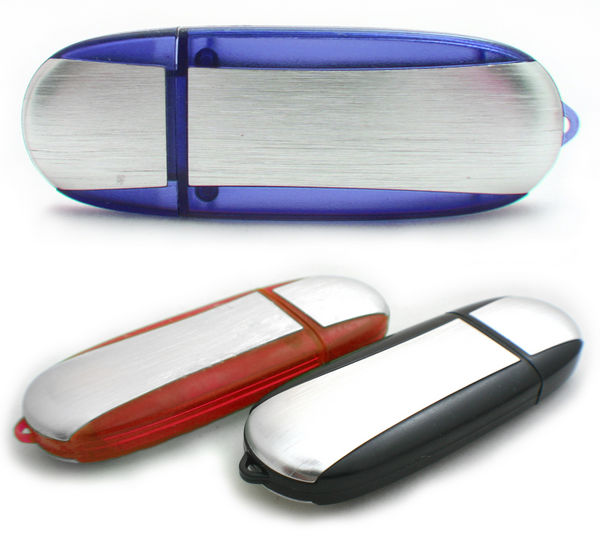 Chicago Brushed Aluminum Memory Stick / USB Drive... from ASI 62124 iClick, Inc.