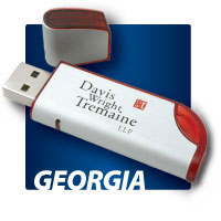 Georgia Brushed Aluminum Memory Stick / USB Drive... from ASI 62124 iClick, Inc.
