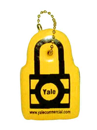 Lock / Padlock Shaped Floating Keychain... from ASI 79970 Pro-Sports Foam Products