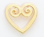 Heart Swirl Lapel Pin... from ASI 96235 Wehr Industries Inc