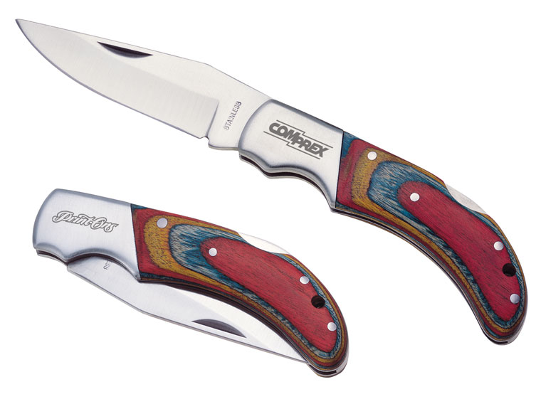 Rainbow Colored Wood Handle Knifes... from ASI 89320 Starline USA Inc
