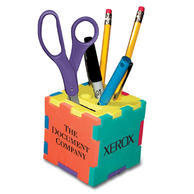 Snafooz multi color Puzzle Foam Cube Pencil Holder... from ASI 62119 ZZ - NOT KNOWN, OLD IMPORT, ASI:62119