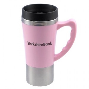 16oz Metallic Steel Grip Travel Cup... from ASI 39552 ZZ OLD/Drop - Bel Promo