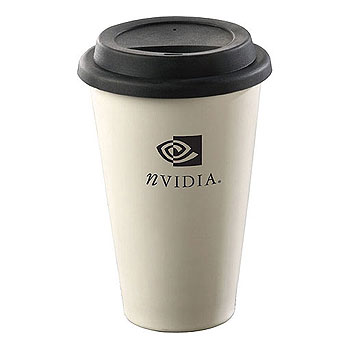 Large Double-wall 12 oz Porcelain Mug with Silicone Lid... from ASI 99030 Zipline