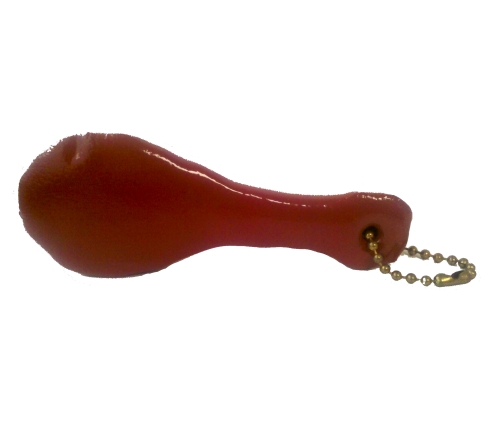 Chicken Drum Stick / Leg Shaped Floating Keychain... from ASI 79970 Pro-Sports Foam Products