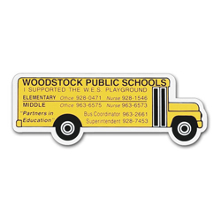 School Bus Shaped Magnet... from ASI 68507 The Magnet Group