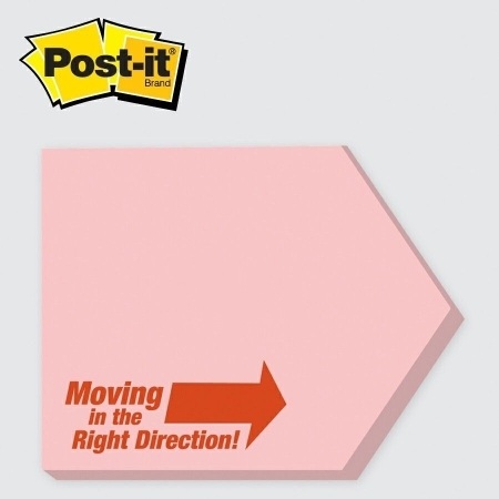 Arrow - Die cut Post it Note Pads ... from ASI 91240 3M/Promotional Markets Dept