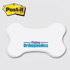 Bone / Dog Bone- Die Cut Post-it Note Pads ... from ASI 91240 3M/Promotional Markets Dept