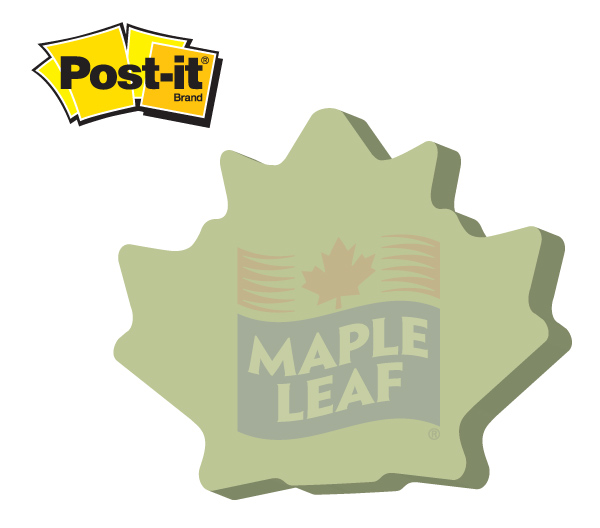 Maple Leaf / Tree Leaf - Die cut Post it Note... from ASI 91240 3M/Promotional Markets Dept