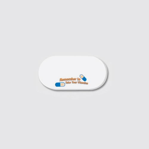 Pill / Capsule - Die Cut Post-it Note Pads ... from ASI 91240 3M/Promotional Markets Dept