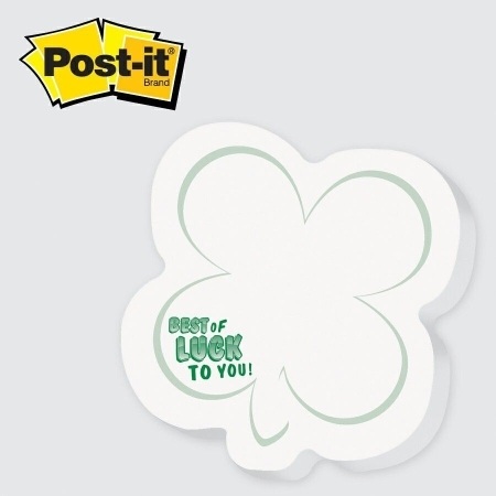 Shamrock / Four Leaf Clover - Die Cut Post it Note... from ASI 91240 3M/Promotional Markets Dept
