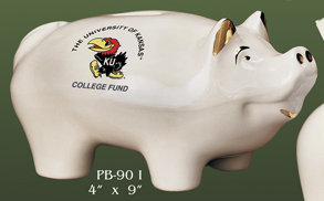 Gold Painted Piggy Banks... from ASI 42440 W C Bunting Co