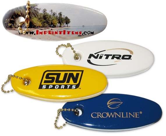 Floating Keychain Vinyl Coated Foam Oval - Made in the USA... from ASI 79970 Pro-Sports Foam Products