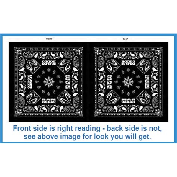 Duplex Rotary Printed 22 inch Bandanna (Pigment Printed on 2 Sides)... from ASI 44020 Bandanna Promotions By CARO-LINE