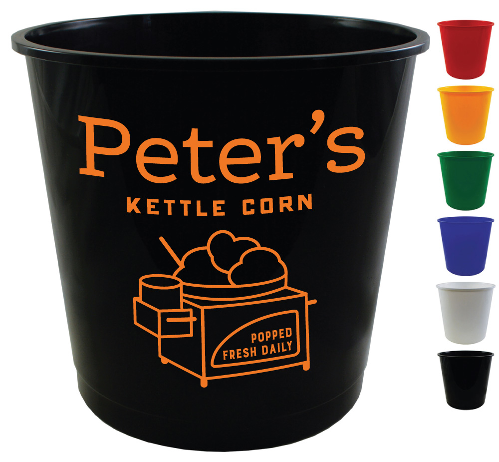 Popcorn Pail / Bucket / Tub - 176 oz ... from ASI 61952 Howw Mfg Co Inc