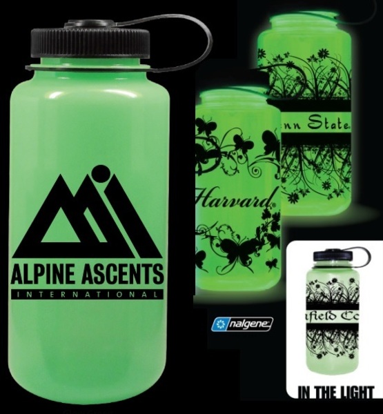 Nalgene Glow in Dark 32oz Wide Mouth Nalgene Sustain Bottles... from ASI 74245 Nordic Co Inc