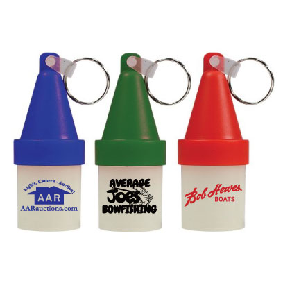 Glowing Floating Buoy Plastic Keychain with Split Ring... from ASI 88620 Specialty Products Company / Newport Plastics