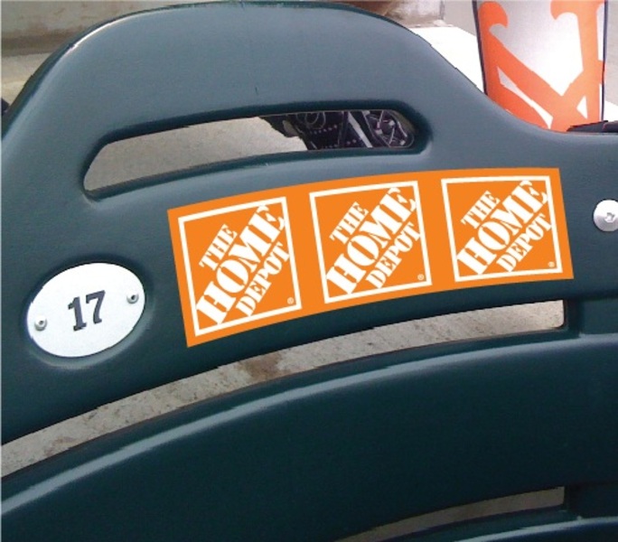 Ultra Removable Vinyl Decals for Plastic Seats... from ASI 56950 Gill Studios Inc